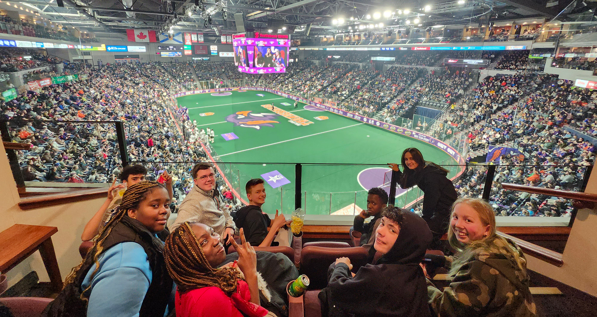 Kids Up Front Atlantic at the Halifax Thunderbirds Game