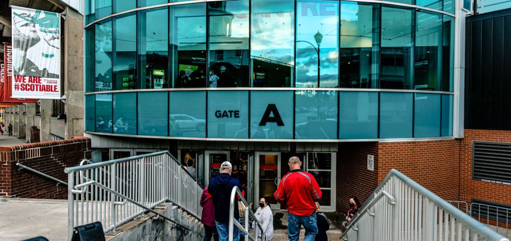 New gate signage to help fans enter at the entrance closest to their seats
