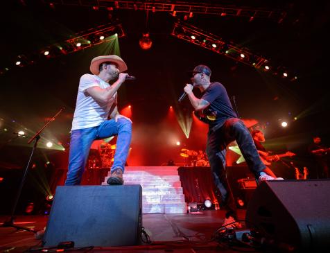 Dean Brody and Dallas Smith perform at Scotiabank Centre. Photo: James Bennett